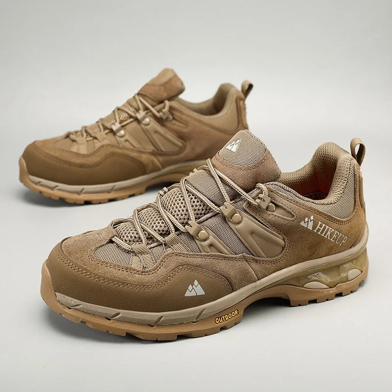HIKEUP Non-Slip Wear-Resistant Outdoor Hiking Shoes, Breathable Splashproof Climbing Sneakers for Men, Trekking, Tourism, Mountain Shoes