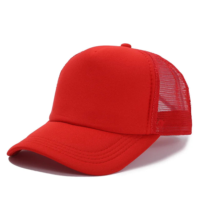 Customized Logo Mesh Baseball Caps Men Women 5 Panel Cheaper Trucker Hats Sports Team Snapback Caps Summer Sun Dad Hat Gorras