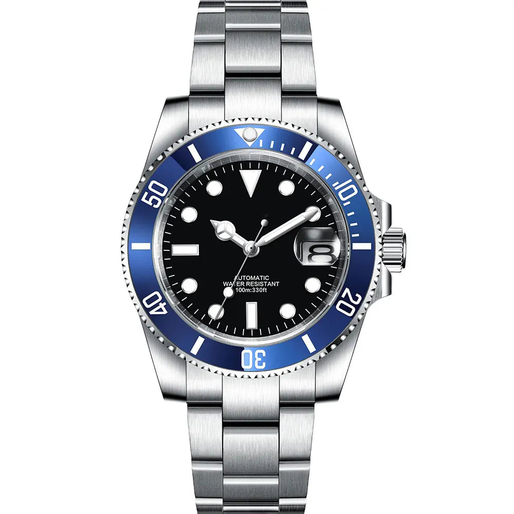Corgeut 40mm  Luxury Business NH35 Men's automatic mechanical Diving Watch, ceramic bezel, sapphire crystal, 100m waterproof.