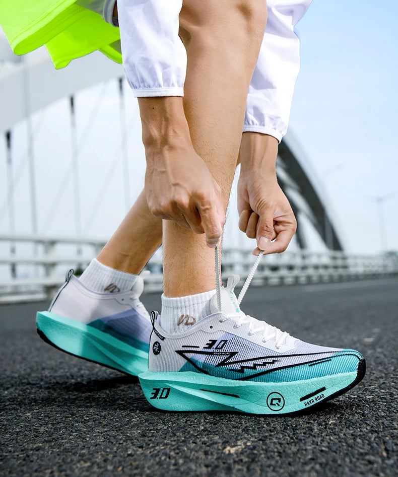 Running Shoes with Specialty Carbon Plate, Marathon Men’s Sports, Breathable, Lightweight, Comfortable Women’s Athletic Non-Slip Sneakers