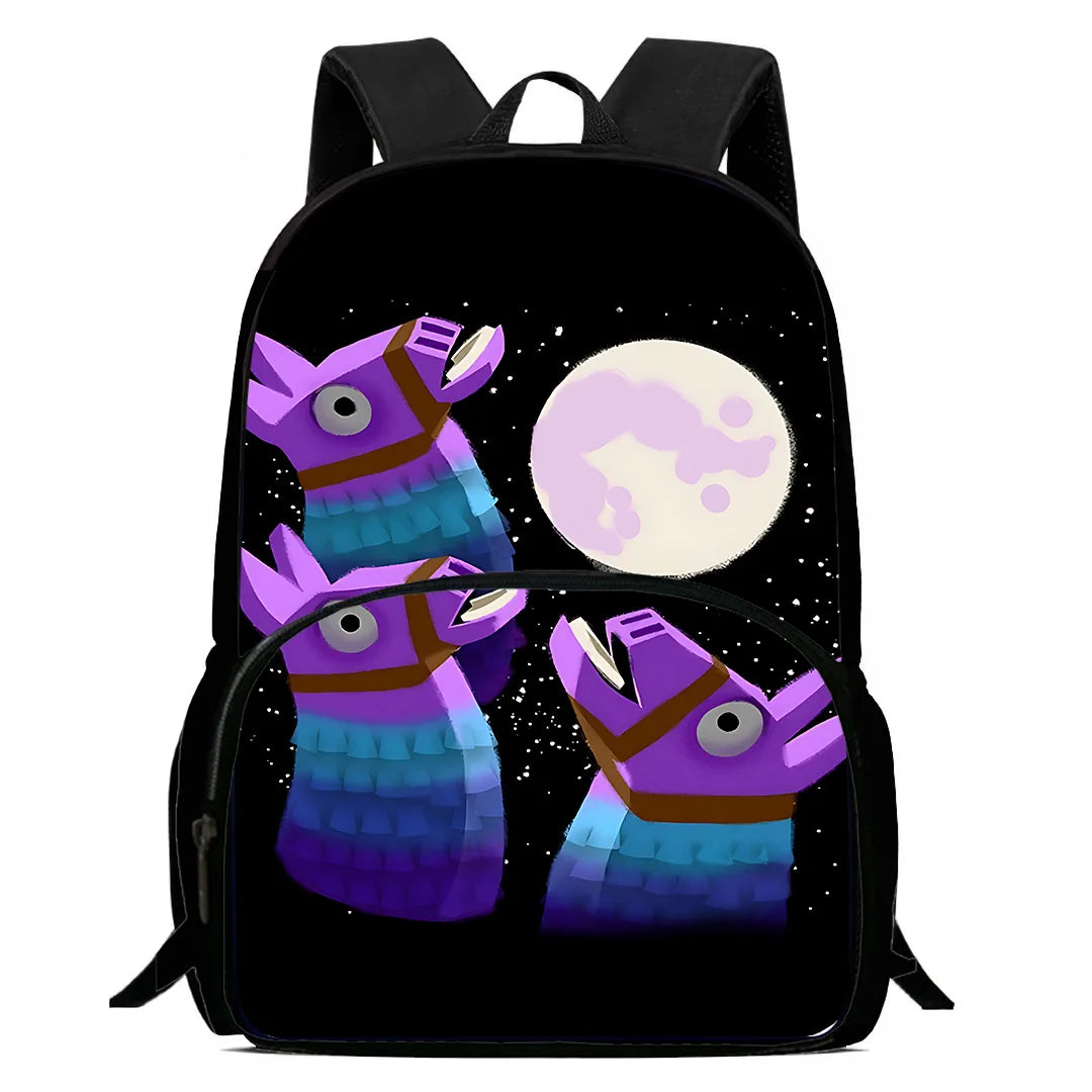 Beliebte FortniteS Gaming-Rucksäcke für Kinder, Jungen und Mädchen – Geburtstagsgeschenk für Schüler, Schulrucksack mit großem Fassungsvermögen, robuster Camping-Rucksack