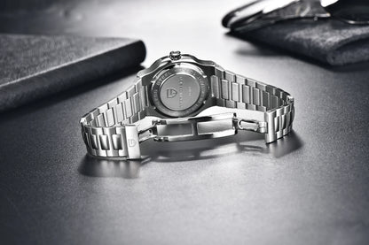 PAGANI DESIGN 2026 Neue luxuriöse Automatikuhr für Herren, mechanische Armbanduhr aus Edelstahl mit Saphirglas, 40MM, Barrel-Zifferblatt