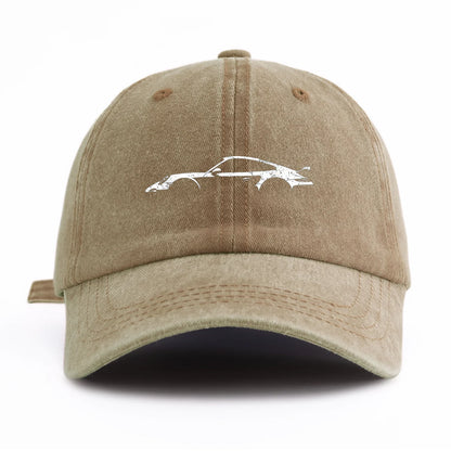 1pc 911 Print Washed Baseball Cap for Adults,  Minimalist Retro Style Casual Soft Adjustable Dad Hat, Perfect As Gift