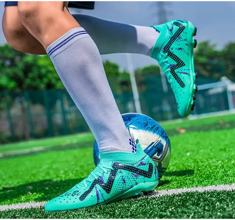 Oversized Football Boots For Youth & Children, Comfy Flexible Design, Stable Anti-slip Performance For Outdoor Field Sports