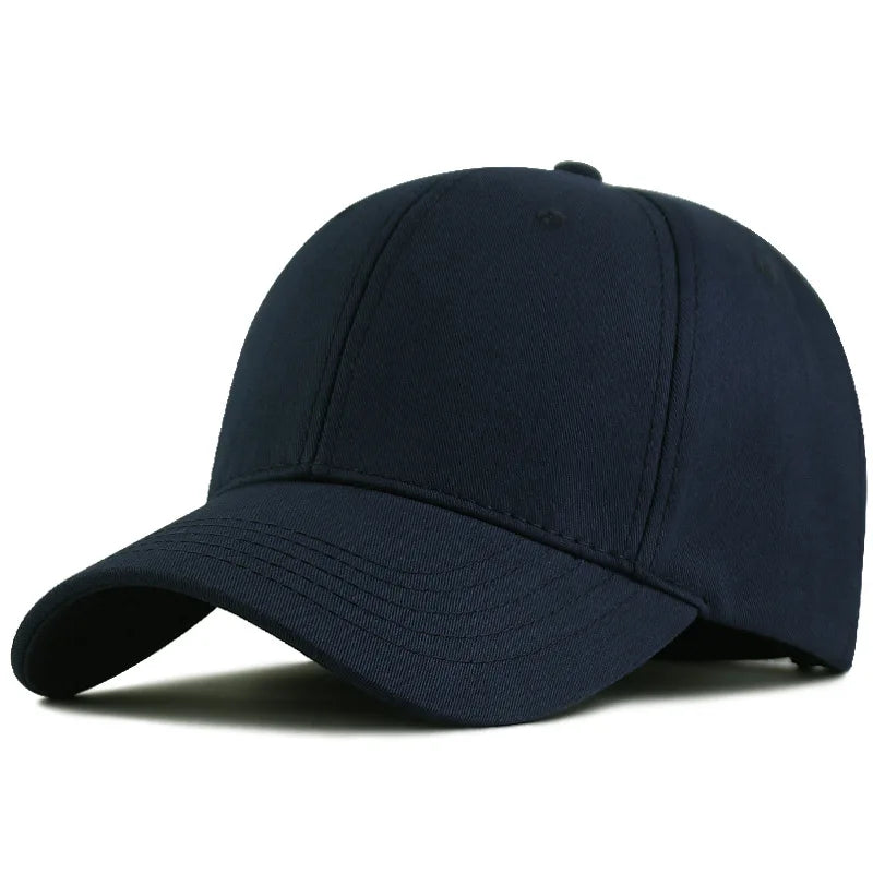 Big Head Plus Size Baseball Cap 100% Cotton Fits Men Women Adjustable Dad Hat Oversize 58-60cm 61-65cm