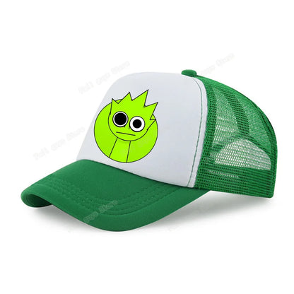 Sprunkis Unisex Baseball Cap Adjustable Summer Parent-child Sunhat Mesh Breathable Outdoor Sport Boy Hip Hop Peaked Hat Gift