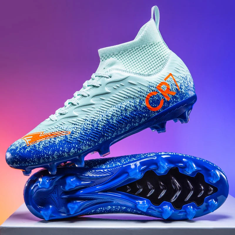 Scarpe da calcio da adulto autunnali di tendenza, ammortizzanti, morbide e stabili, scarpe sportive leggere con ritorno elastico e tacchetti avvolgenti