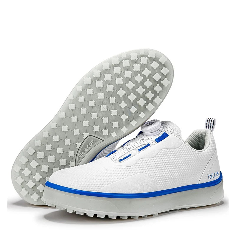 Golf Shoes Men Large Size Up to 47# Rotating Buckle Professional Non-Slip Spikeless Outdoor Beginner Training Golf Sneakers Unisex