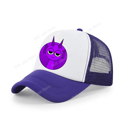 Sprunkis Unisex Baseball Cap Adjustable Summer Parent-child Sunhat Mesh Breathable Outdoor Sport Boy Hip Hop Peaked Hat Gift