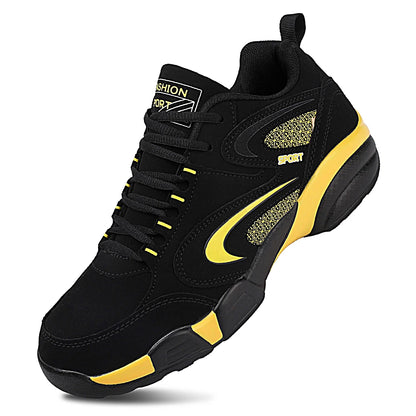 Sneakers da uomo taglie forti con color block di tendenza, comode, antiscivolo, con lacci, scarpe casual resistenti per attività outdoor maschili