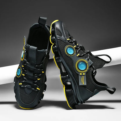 Men's Basketball Shoes Breathable Cushioning Non-Slip Wearable Running Shoes Gym Training Athletic Basketball Sneakers for Men