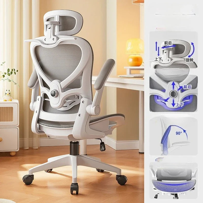Sedia gaming in stile racing regolabile, poltrona relax reclinabile, supporto lombare 3D, schienale in mesh, imbottitura spessa, sedia da scrivania