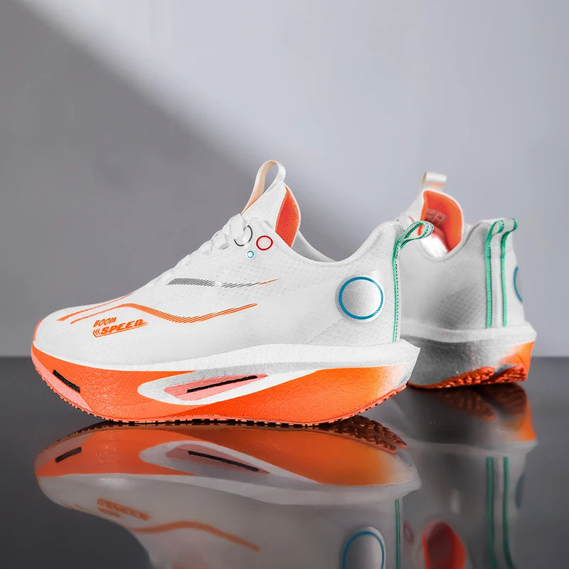 2025 Men's And Women's Carbon Board Running Shoes Professional Marathon, Lightweight Rebound Cushioning Breathable Sports Shoes