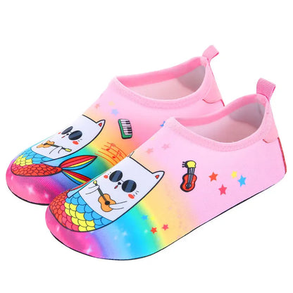 Weiche, faltbare Wasserschuhe für Jungen und Mädchen – Kinder-Strandschuhe für Sommer, Outdoor, Waten, Schwimmen, Surfen und Meer, schnell trocknende Aqua-Schuhe