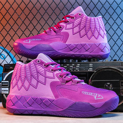 Youth Basketball Shoes for Actual Combat, Outdoor Comfortable Cushioning, Wear-Resistant, Fashionable, Breathable, High Quality