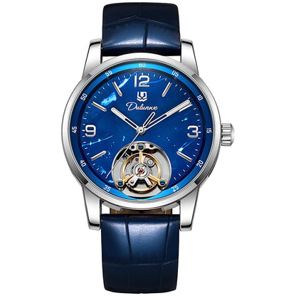 Ceas Tourbillon pentru bărbați, sportiv, automat, mecanic, rezistent la apă, ceas de mână de lux, de marcă de top