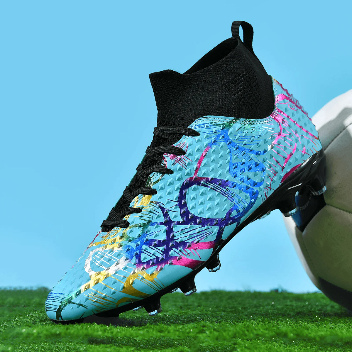 Chaussures de football de compétition à crampons, confortables, respirantes, pour l'entraînement et les matchs, une paire, tailles 31-46