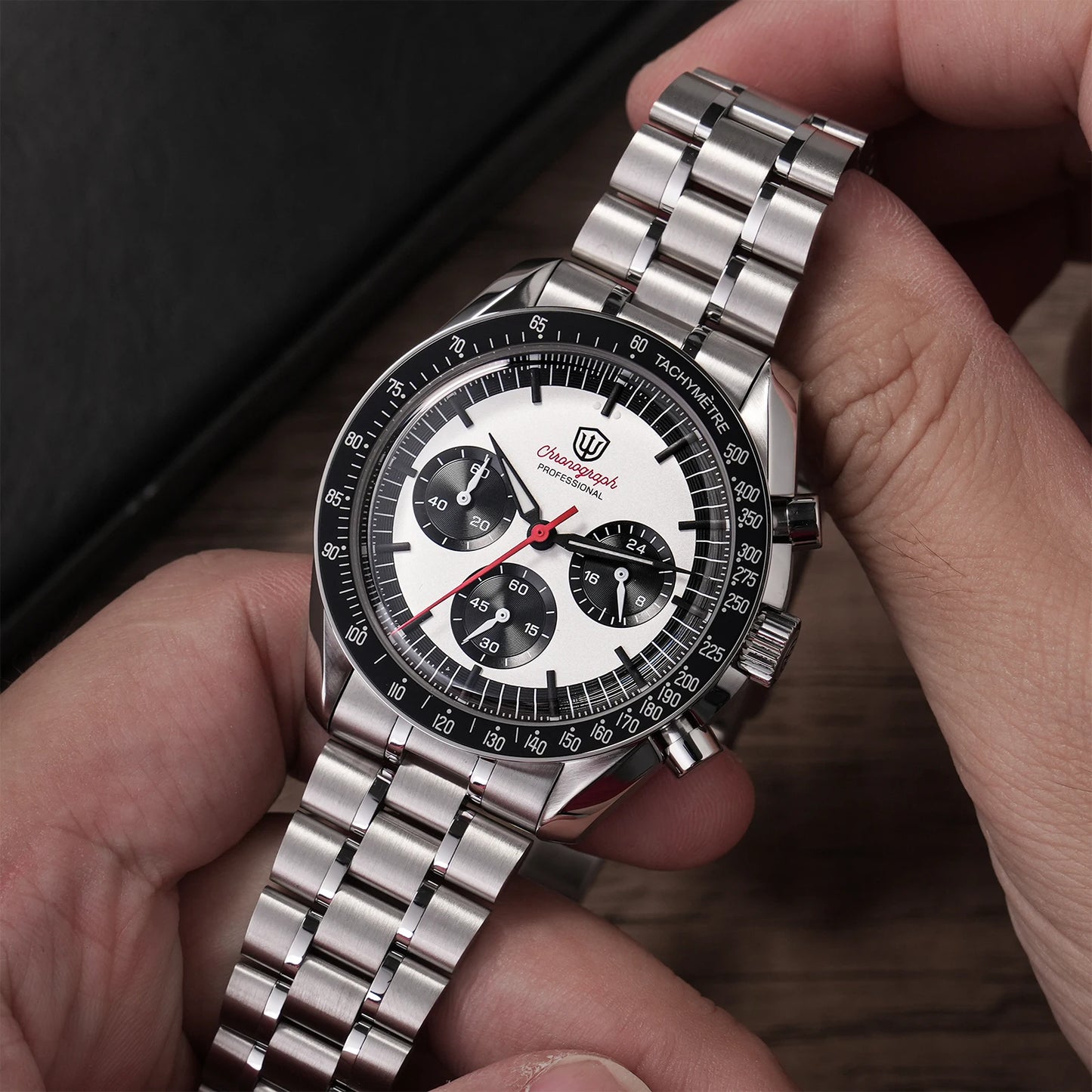 Watchdives New Wd1863 Quarz-Herrenuhr VK63 Chronograph Bubble-Saphirglas Wasserdicht 39Mm Stahl Top-Marke Luxus-Business-Uhr