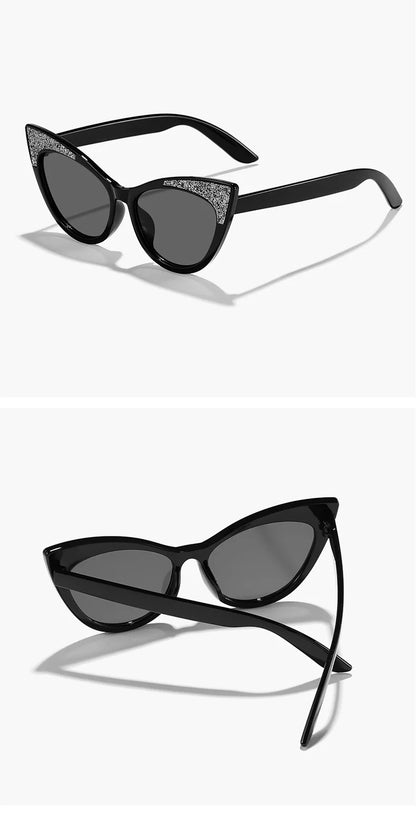Lovely Cat Eye Children Sunglasses Shiny Bowknot Sun Glasses Kids Cute Baby Eyewear Trend Girls Boy Eyeglasses