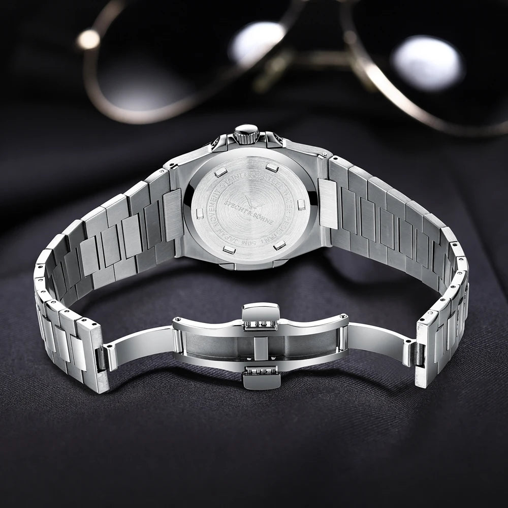 Specht & Söhne New Arrivals Men's Watch Rose Gold 5711 Classic Sports Watches Ultrathin Stainless Steel Sapphire 50M Waterproof
