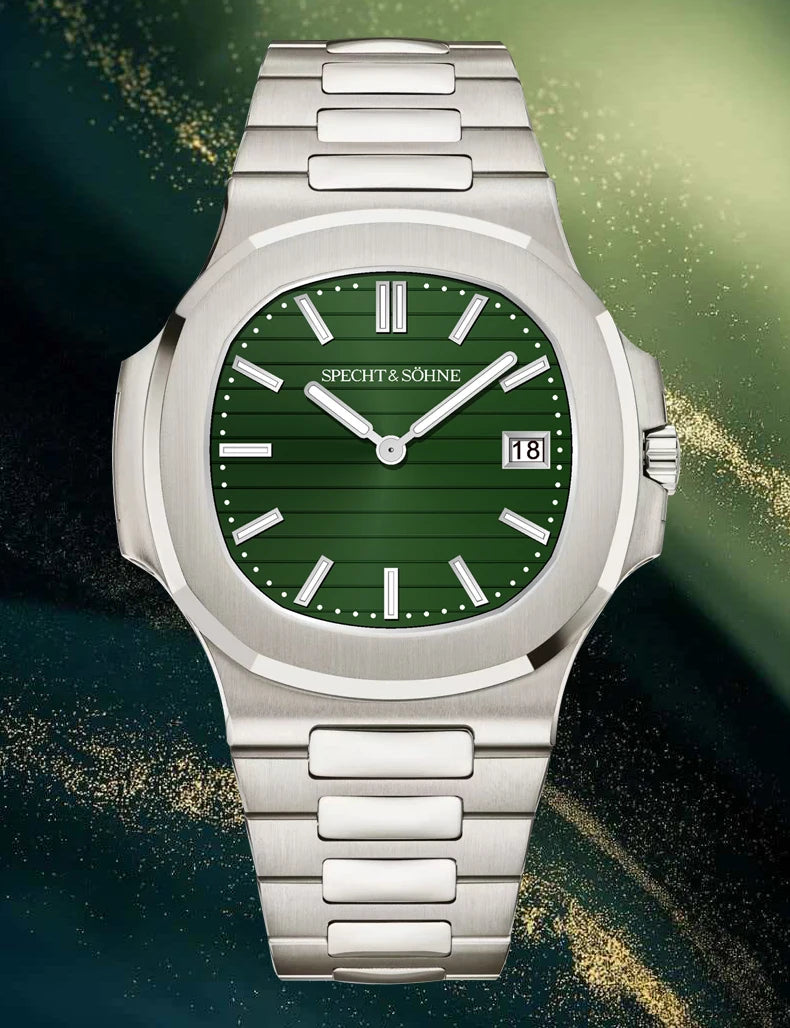2026 New Specht & Söhne Luxury 40MM Quartz Watch For Men Super Slim Steel Sapphire Crystal 50M Waterproof 5711 Classic Watch