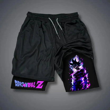 Unisex 2026 Dragon Ball Anime Men's Shorts Sportswear Quick Dry Gym Pants Double-layer 2 in 1 Shorts Y2k Summer New Streetwear