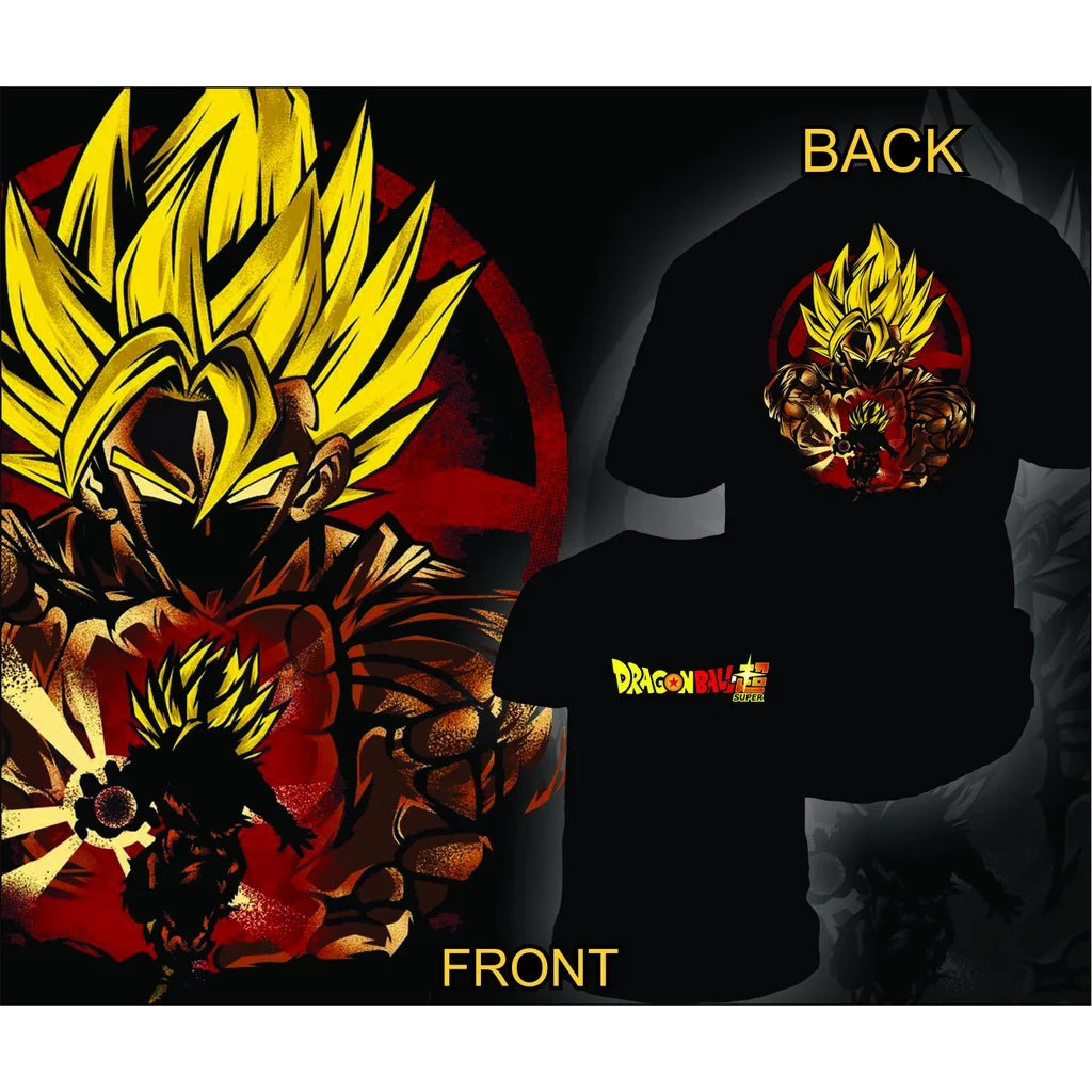 2026 Summer New Dragon Ball Super Gogeta Men's T-Shirt Black Blue Aura 100% Cotton Oversized Breathable Casual Short Sleeve Tee