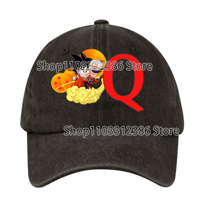 Dragons Ball Baseball Cap Men Casual Daily Outdoor Sunshade Hats Washable Anime Pattern Duck Tongue Hat Children Birthday Gift