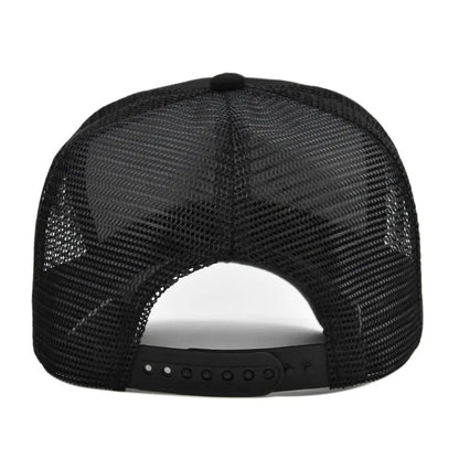 Customized Logo Hard Top 5 Panels Mesh Baseball Cap For Men Women Advertising Cap Breathable Sun Hat Solid Color Visor Gorra