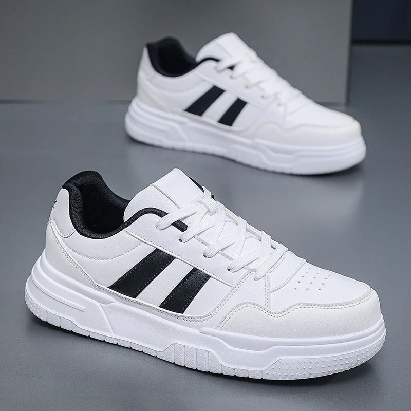 Plus Big Size 50 51 52 Men's Leather Sneakers Casual Sports Shoes Flat Skateboard Shoes Hot Sale for Dropshipping