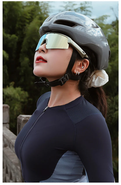 Kapvoe Bluetooth Sunglasses Smart Cycling Glasses Wireless UV400 Protection Goggles Telephone MP3 Sports Cycling Glasses Men