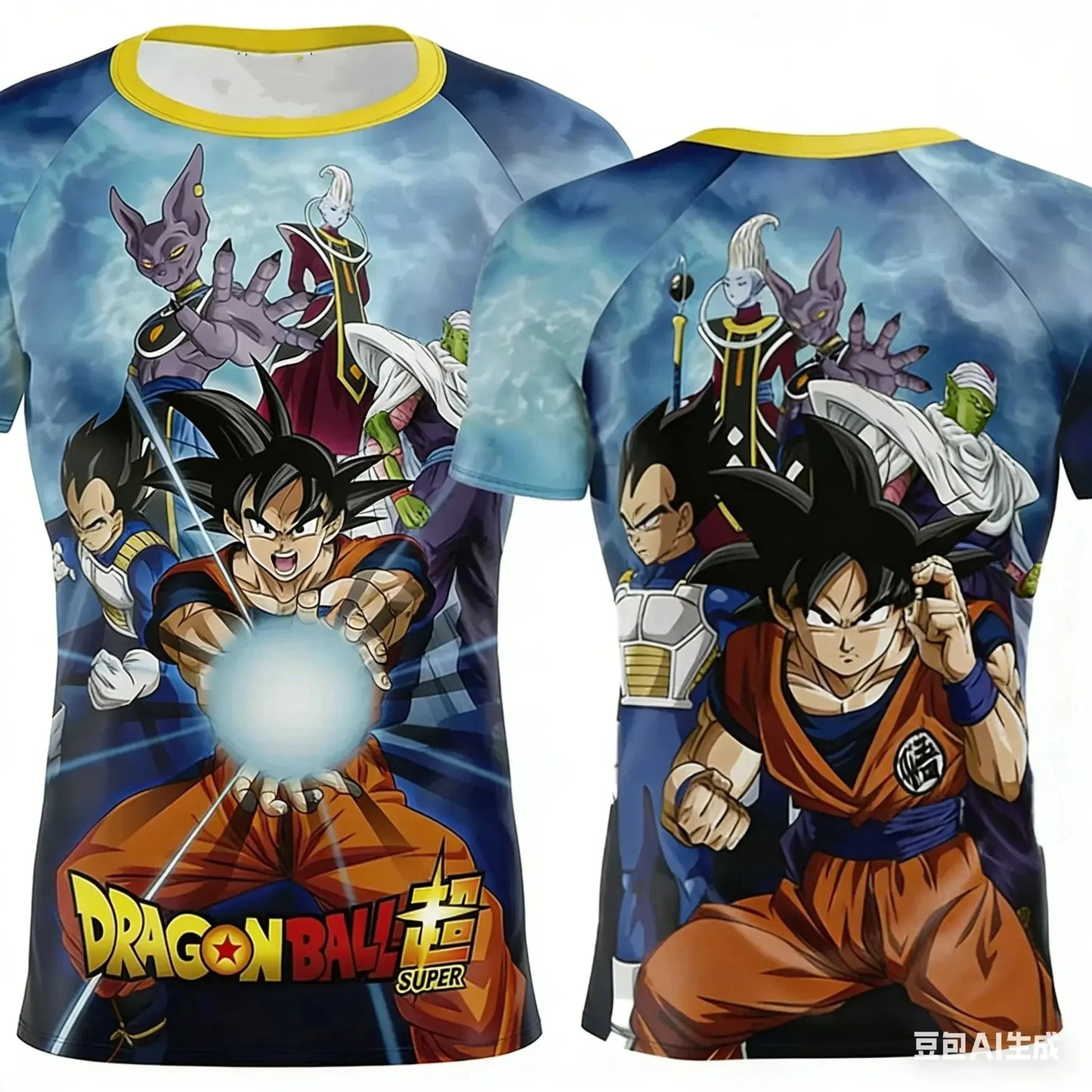 Summer 2026 Dragon Ball 3D T-shirt Oversized Majin Vegeta Blue Lightning Print Breathable Gym Streetwear Unisex Men Women Kids
