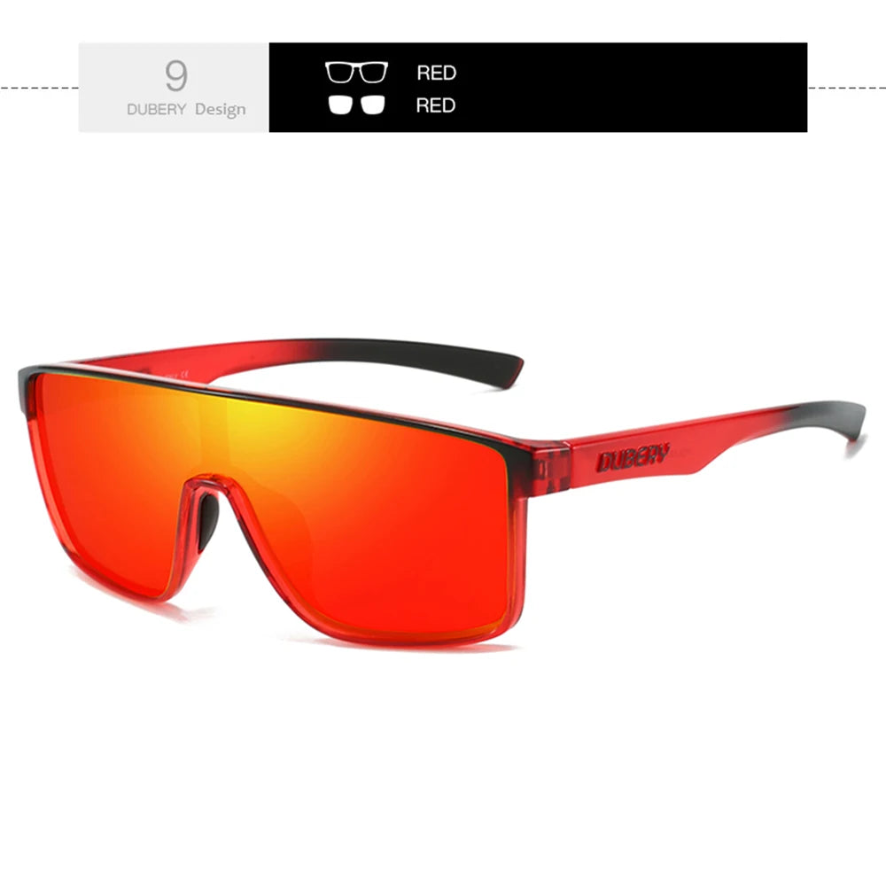 DUBERY Full Rim Polarized Sunglasses For Men And Women 9 Colors Model 379