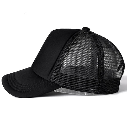 Unisex Cap Casual Plain Mesh Baseball Cap Adjustable Snapback Hats For Women Men Hip Hop Trucker Cap Streetwear Dad Hat