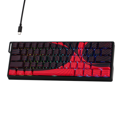 Teclado mecânico com fios AULA WIN60 HE/WIN60 HE MAX 60%, estrutura Tray-Mount, Hot-Swap e interruptores magnéticos de efeito Hall