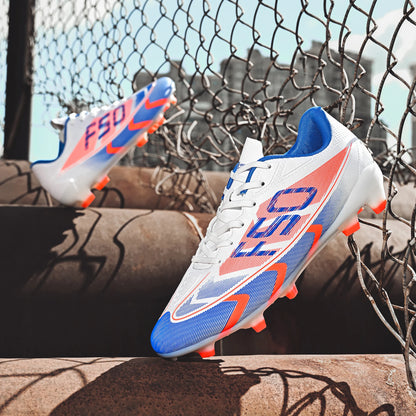 Chaussures de football pour adultes, modèle AG FG, empeigne respirante à séchage rapide, crampons offrant une excellente adhérence, idéales pour les matchs compétitifs et les entraînements d’équipe.
