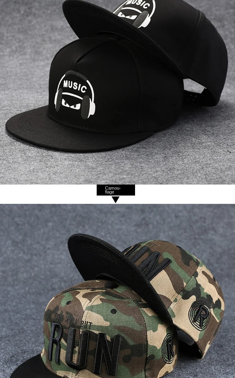 Herren-Baseballkappe mit Buchstabenstickerei, „Tide“, universell kombinierbar, flache Krempe; Damen-Sommer-Hip-Hop-Kappe, Outdoor-Sonnenkappe, verstellbare Schirmkappe