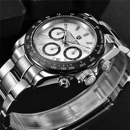 New PAGANI DESIGN PD1644 Luxury Men's Quartz Watch Automatic Date Wristwatches Sport 100m Waterproof Chronograph Men Gift