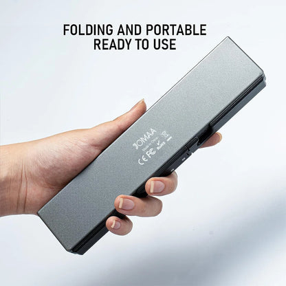 Tastiera pieghevole Bluetooth ricaricabile Jomaa per laptop, iPad e telefono – mini tastiera pieghevole portatile
