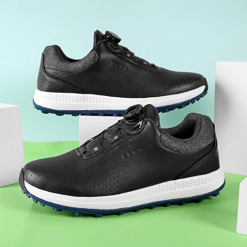 Breathable Luxury Golf Shoes Men Comfortable Outdoor Spikeless Golf Sport Training Sneakers Non-Slip Waterproof Walking Footwear