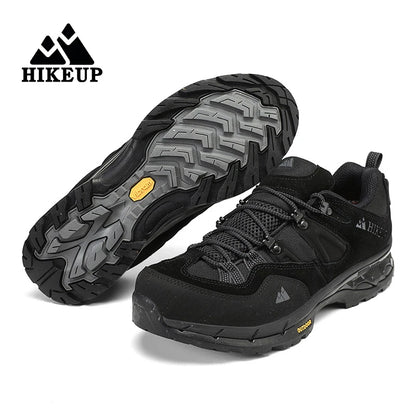 HIKEUP Non-Slip Wear-Resistant Outdoor Hiking Shoes, Breathable Splashproof Climbing Sneakers for Men, Trekking, Tourism, Mountain Shoes