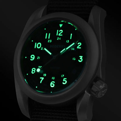 Boderry Field Watch VOYAGER Mens Watches 100M Waterproof Titanium Automatic Luminous For Seiko Movement Wristwatch