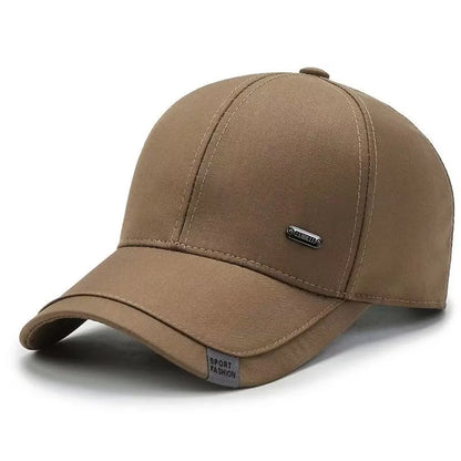 Unisex-Baseballcap mit kleinem Eisen-Label, verstellbare Casual-Outdoor-Kappe für Frühling und Herbst, Sonnenschutz-Sportcap