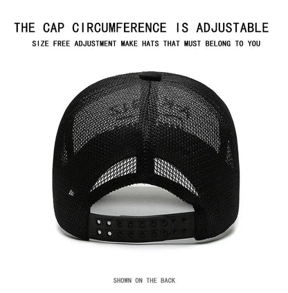 Summer Hats For Men And Women Mesh Baseball Caps Fashion Embroidered Visor Hat Outdoor Embroidered Letter Sun Protection Hat