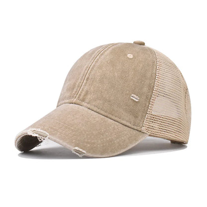 Distressed Baseball Cap Dad Hats for Men Women Vintage Washed Cotton soft crown Hat Adjustable Low Profile Unisex Style Headwear