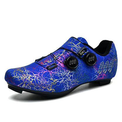 Neue Fahrradschuhe für Herren, selbstverriegelnde Rennrad-Sportschuhe, lockless Trainingsschuhe, SPD-Cleats-Fahrradschuhe für Damen