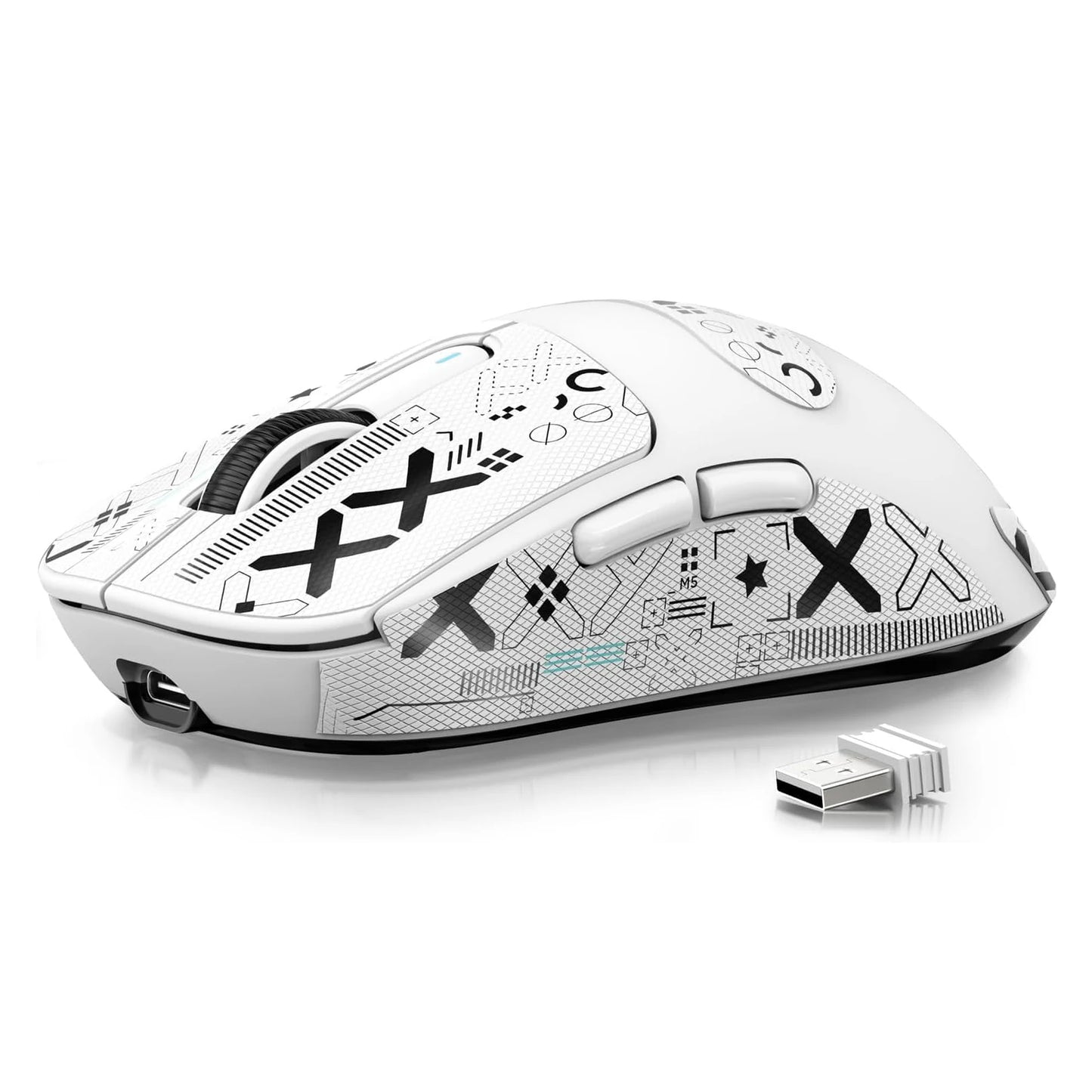 Rato Gaming Sem Fios Leve ATTACK SHARK X3, 49g, Tri-Mode, Sensor PAW3395 de 26K DPI, Autonomia de 200h, 5 Botões Programáveis