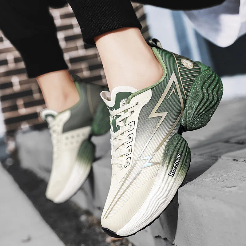 Zapatillas deportivas de alto rebote para pareja, profesionales para maratón, cómodas para jogging, con amortiguación, antideslizantes y para carreras
