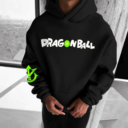 Sweat à capuche de ginásio retro Dragon Ball outono/inverno 2026 100% algodão com estampado Broly, oversized, streetwear fitness para homens, mulheres, adultos e crianças