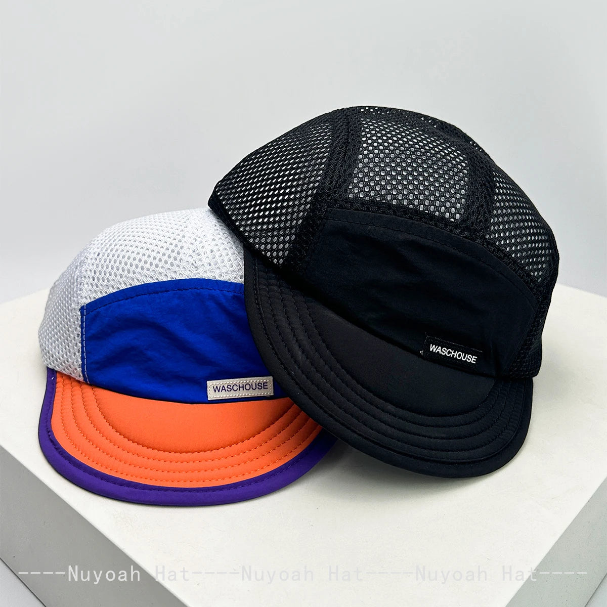 New Unisex Simple Mesh Letter Baseball Hats Sunshade Quick Drying Breathable Short Eave Peaked Caps Versatile Fashion Outdoor